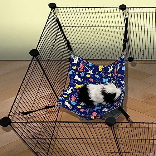 Fulue Ferret Rat Hammock Bed Nation Cage Accessories Kit Set Staff House And Hideouts Cave For Guinea Pig Ferret 13.8Inch #TOP3