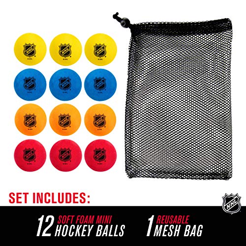 image for Franklin Sports Knee Hockey Balls - Indoor Mini Foam Hockey Balls for 