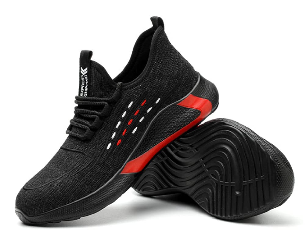 Topcloud Steel Toe Cap Trainers Solid Bottom Stab-Proof Tooling Shoes for Men Women Lightweight Protective Breathable Mesh Work Safety Shoes