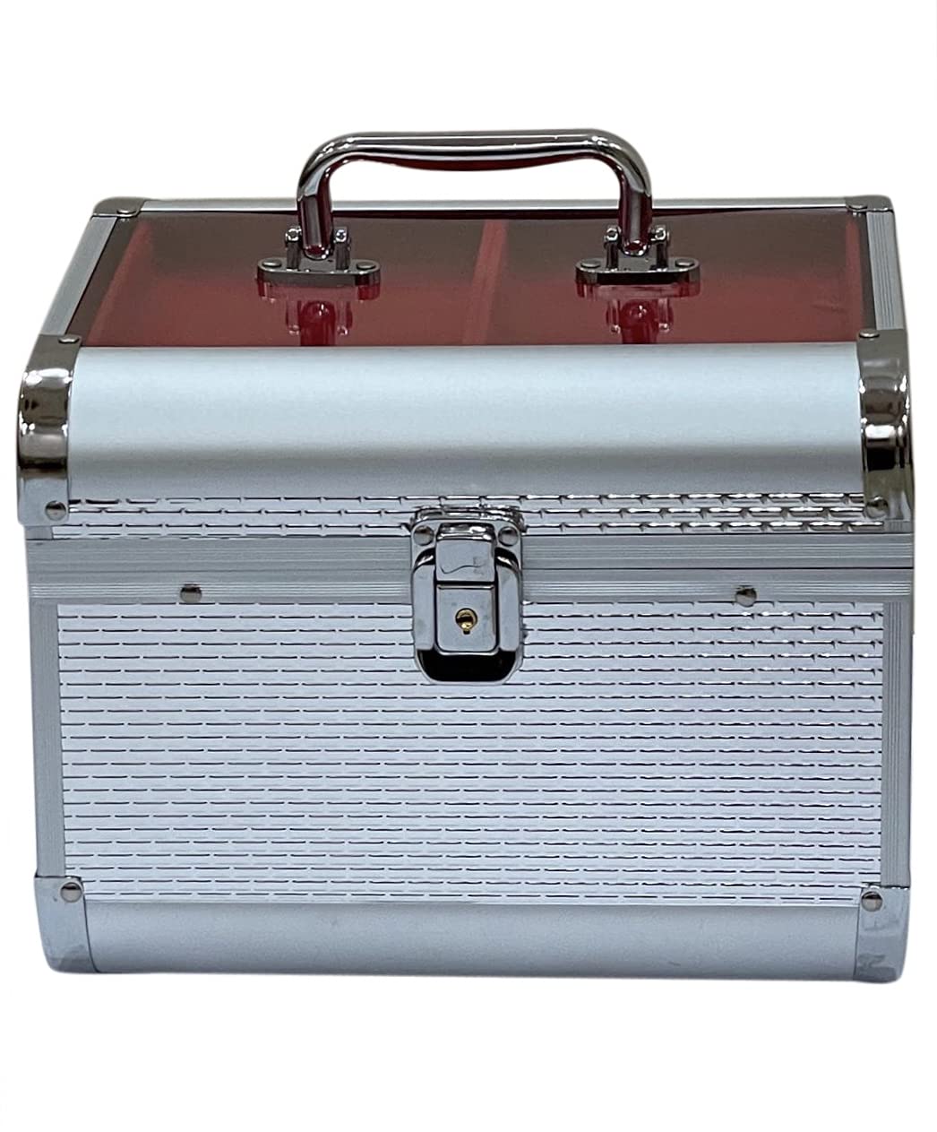Adson Professional Beauty Makeup Cosmetic Vanity Case/Box (Silver) - Image 2 thumbnail