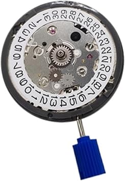 NH34 Automatic GMT Watch Movement with Calendar Function, 3OClock Position, Replacement Parts for Watches, Silver 500397776A1