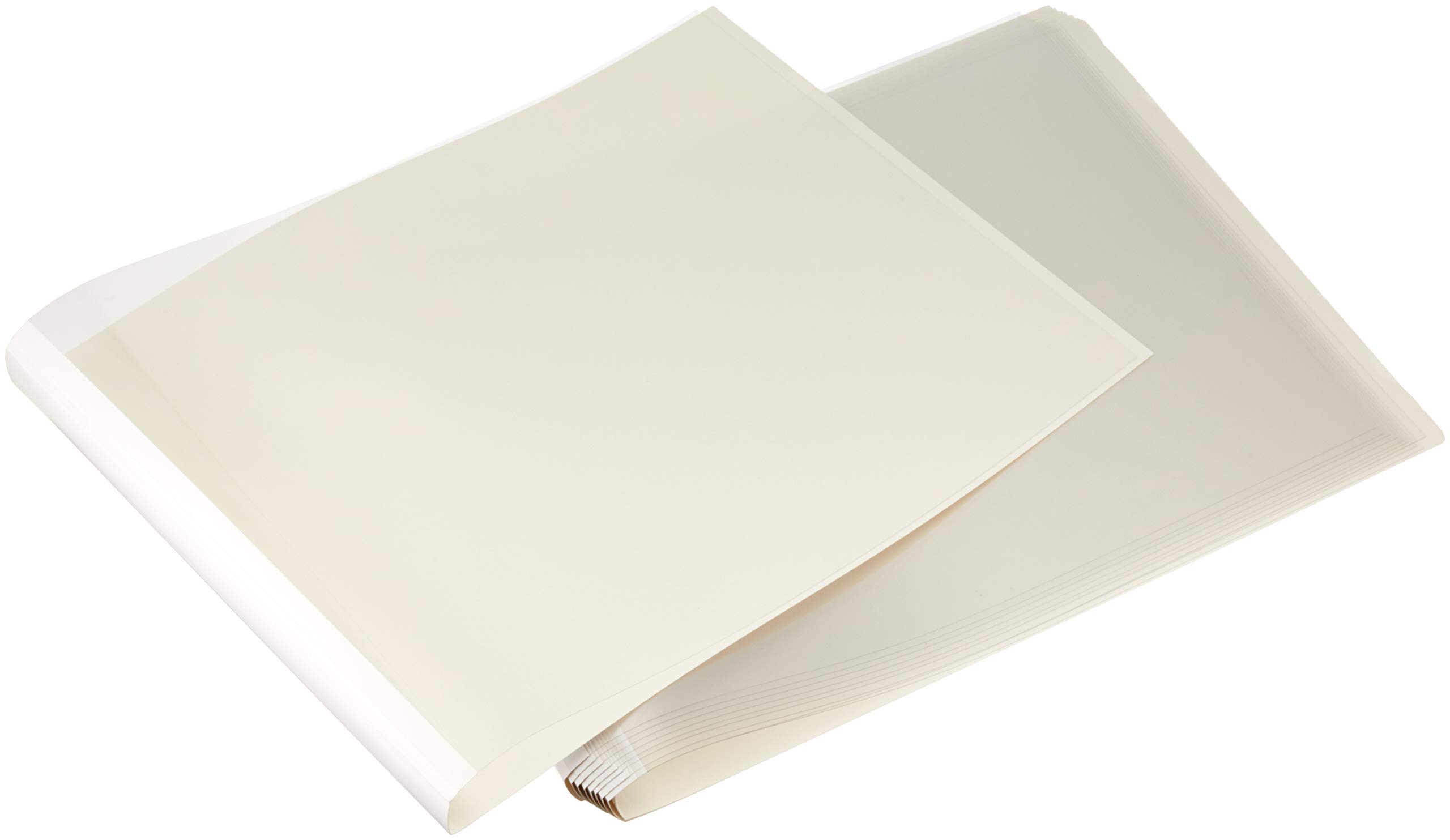 Reliure Kun Closed-Kun Seulement Couverture de reliure Blanc transparent B4 Horizontal 21 mm