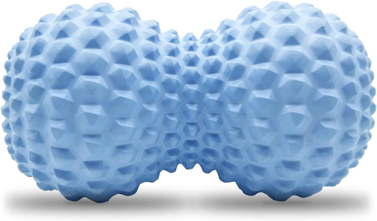 Peanut Massage Ball, Double Lacrosse Massage Ball for Deep Tissue Muscle Massage, Physical Therapy, Myofascial Release, Trigger Points, Muscle Knots and Yoga Therapy