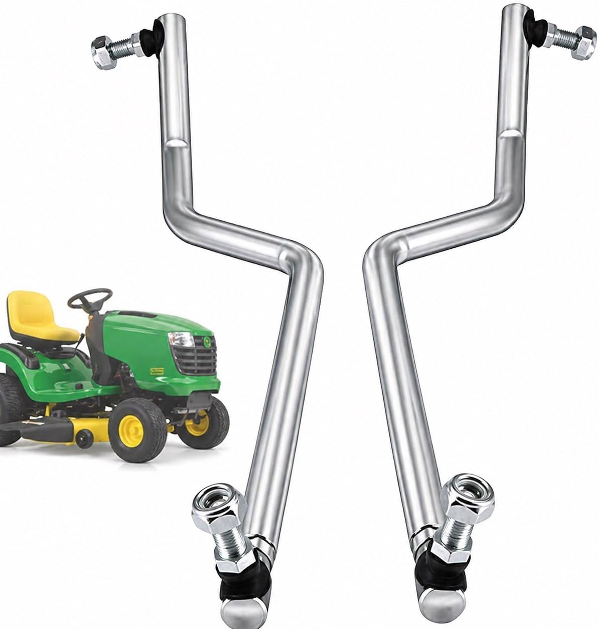 Dokili Upgraded Drag Link Tie Rod Set (LH&RH) for John Deere L100 L105 L108 L110 L111 L118 L120 L130 G110 Riding Mowers Replaces GY20491 GY20492, Includes 4 Locknuts