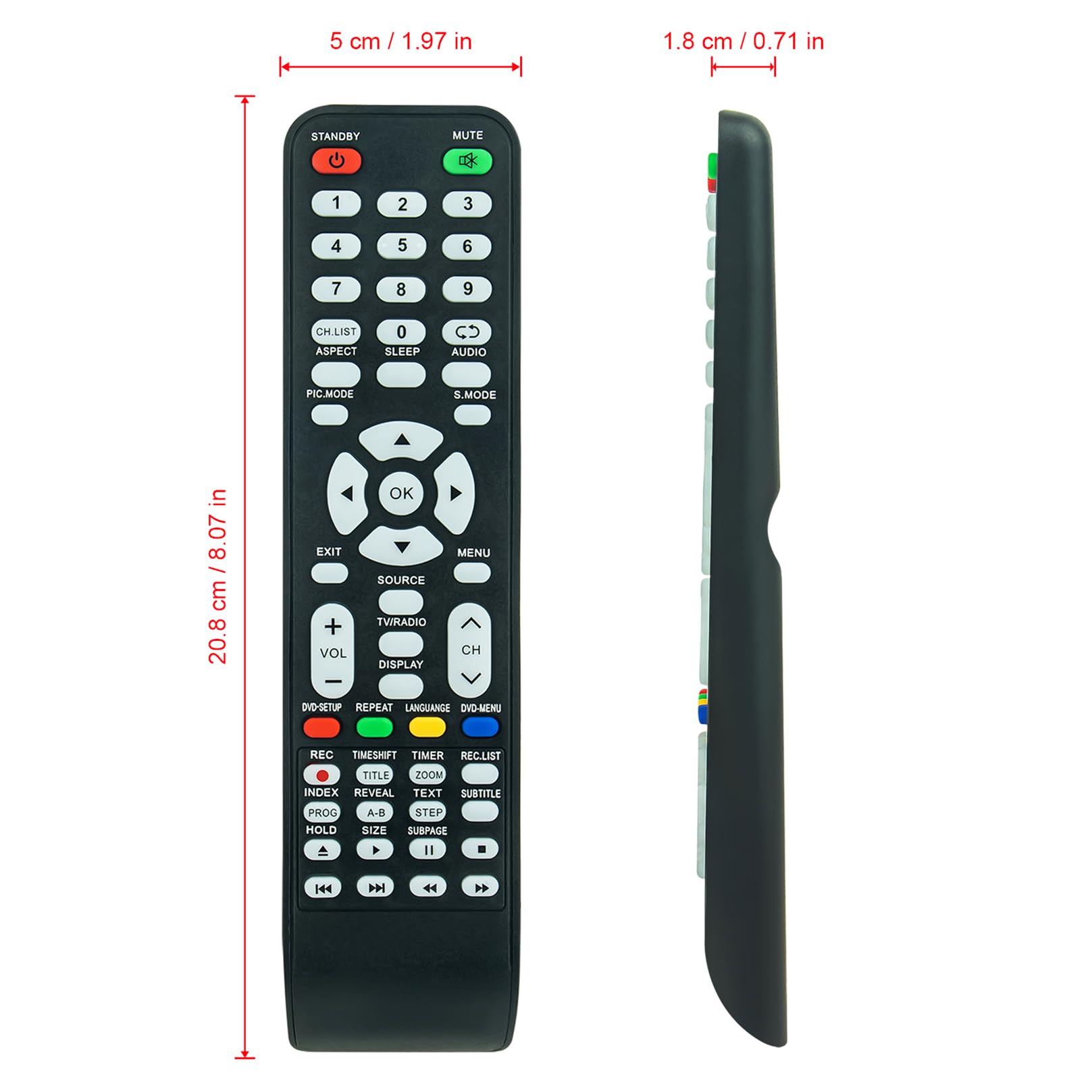 ALLIMITY Télécommande Applicable à AKAI UHD Smart TV AKTV4029 Smart, AKTV5539H UHD Smart, AKTV433 Smart, AKTV3222T Smart, AKTV3228 Smart, AKTV3227H, AKTV3228H, AKTV4328H