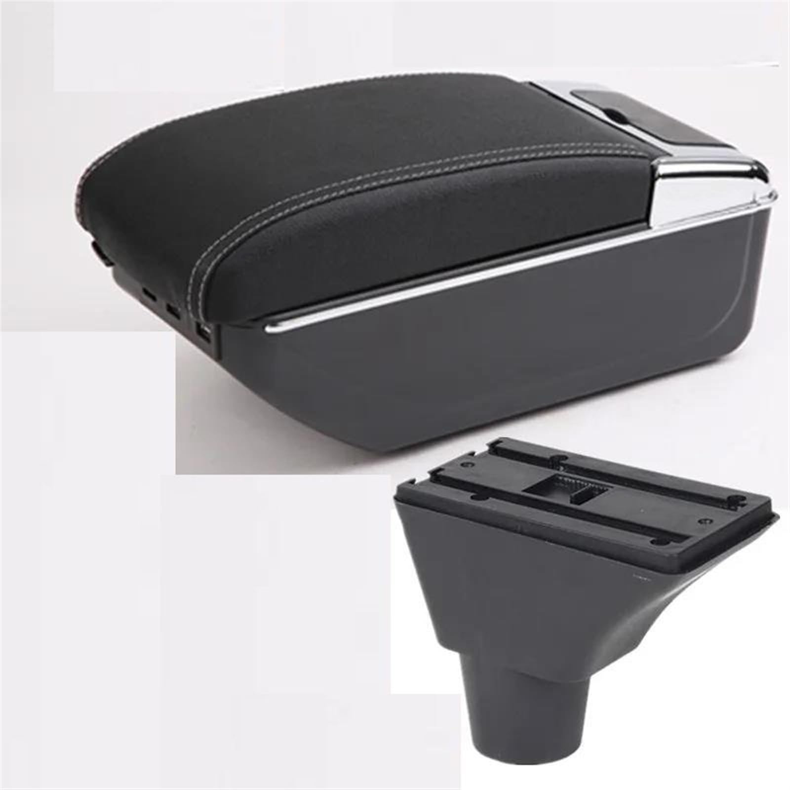 Noheeu D White Line 7Usb Auto Armrest Box Central Storage Retrofit Parts Car Accessories Easy To Install For Meriva