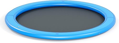 Miniatura 9 de Round Inflatable Floating Dock, Sunchill Float Ring, Hammock Tanning Pool with 4in Woven Fabric, Manual Pump for 1-2 Min Quick InflateDeflate, Fits