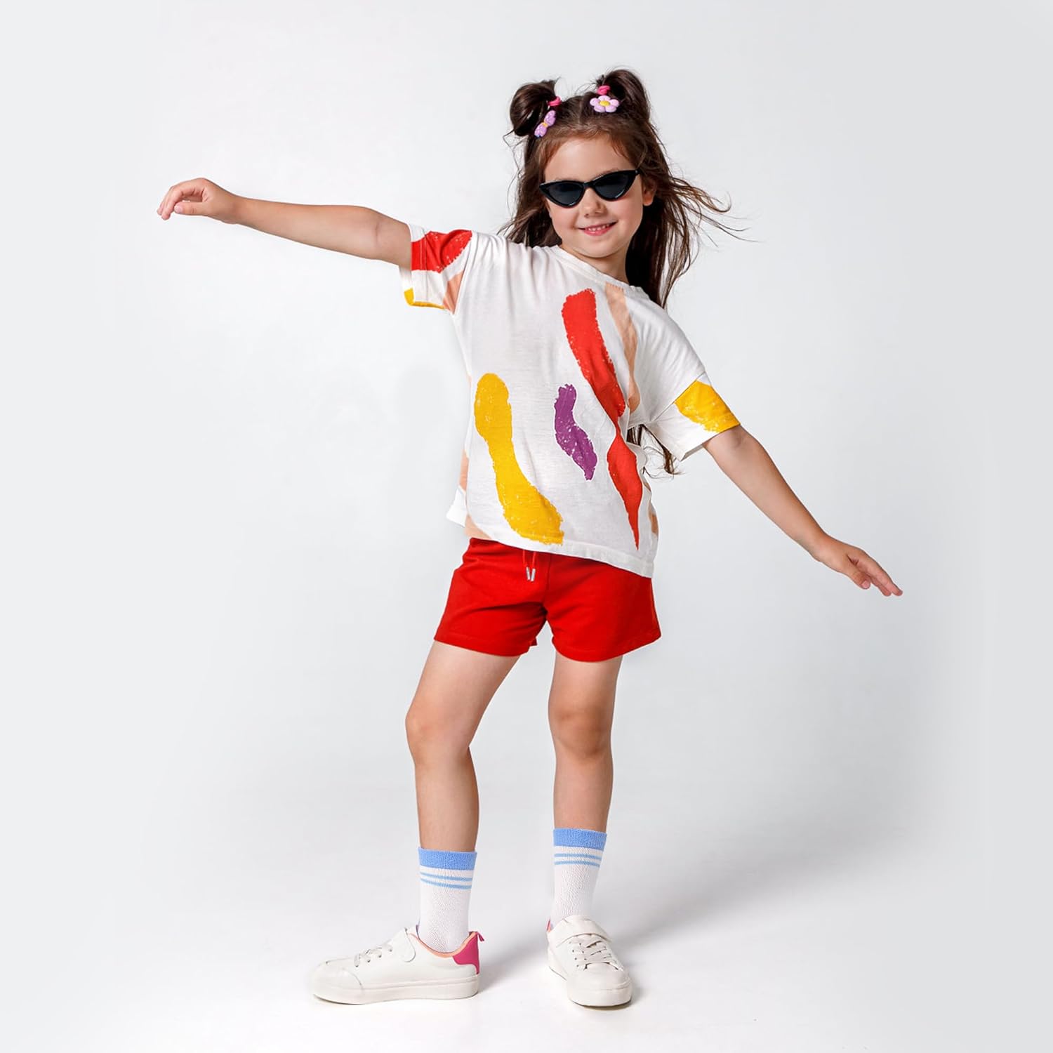 12 Pairs Girls Socks Kids Toddler Crew Socks Girls Athletic Sock Kid School Sock for 2-14 Years - Image 5