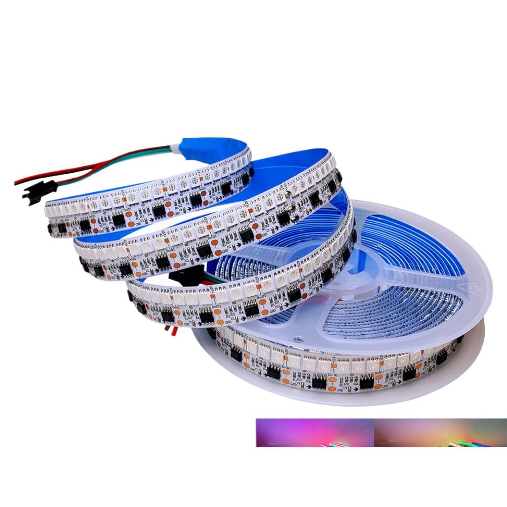 LED-Lichtleiste, DC 12 V, 5 m, 180 LEDs M, 16 mm Breite, SMD 5050, ähnlich WS2811 IC, adressierbares Pixel-RGB-Band
