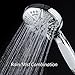 Hotel Spa Notilus Giant High-Pressure 6-setting Luxury Rain/Handheld Shower Head - Anti-Slip Grip, Metal Fittings, Anti-Clog Jets, Heavy-Duty Stainless Steel Hose - All-Chrome Finish