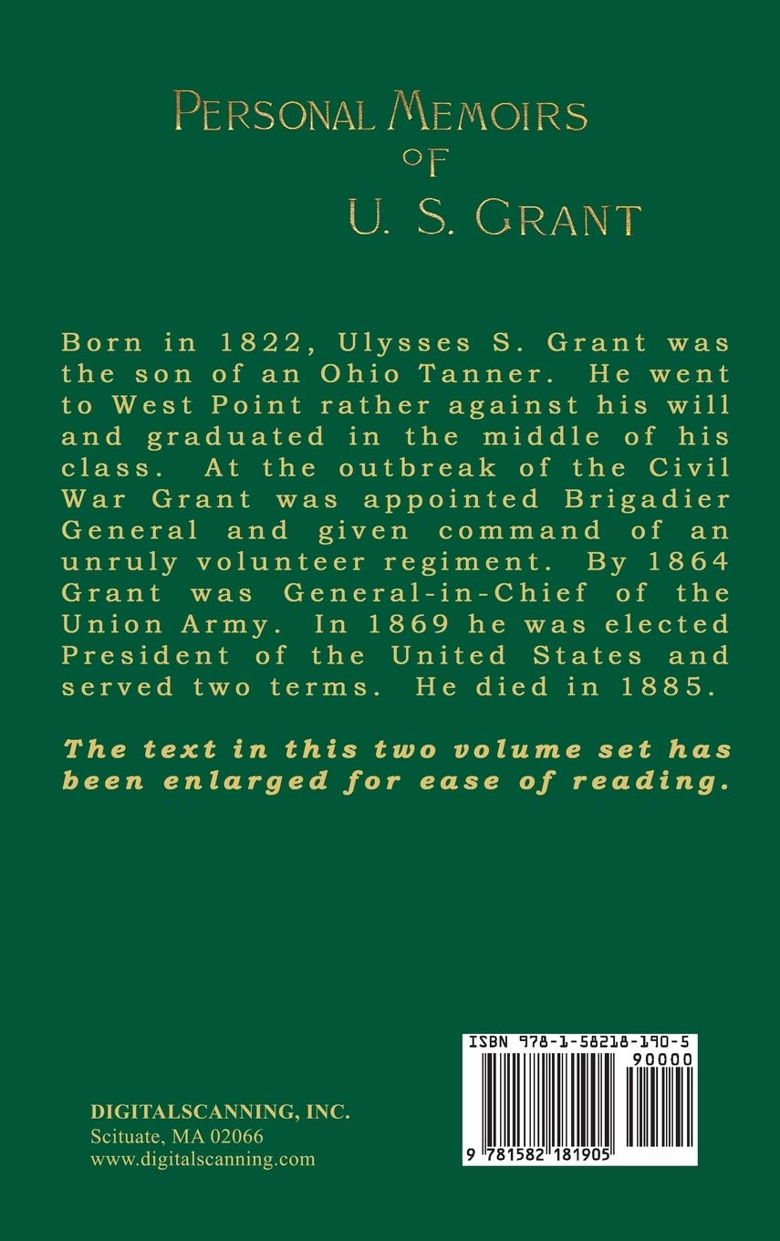 Personal Memoirs of U.S. Grant