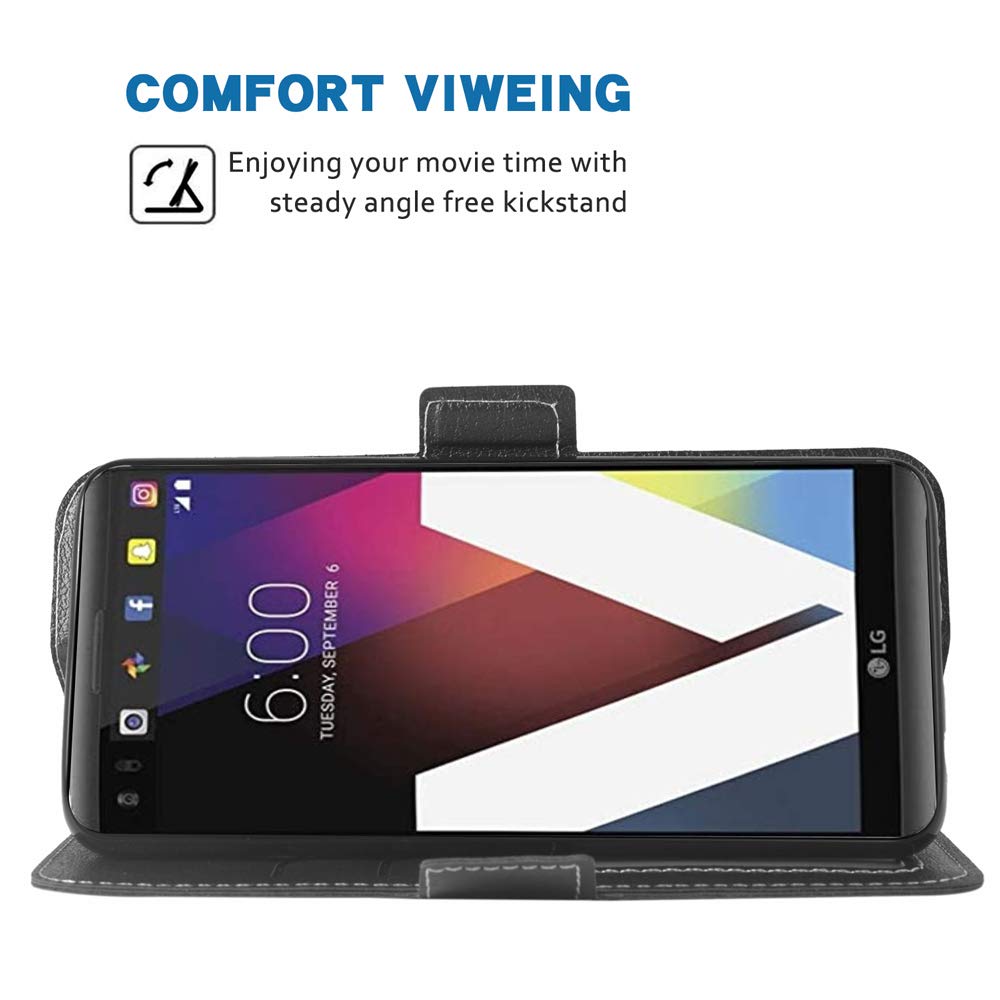 ELISORLI Compatibile con LG V20 Custodia a portafoglio da polso Cordino