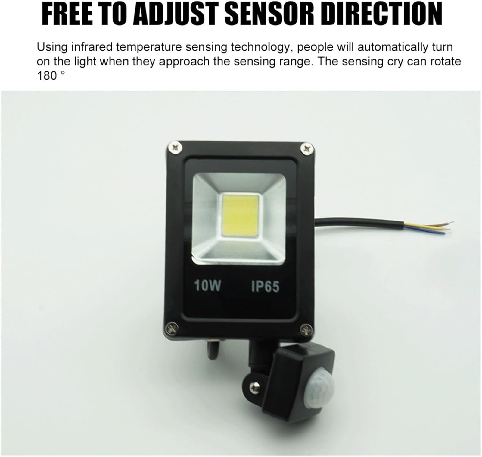 oświetlenie zewnętrzne, Czujnik ruchu LED IP65 Oświetlenie Stwórz kolorową atmosferę(Motion Sensor 50w,Warm White)