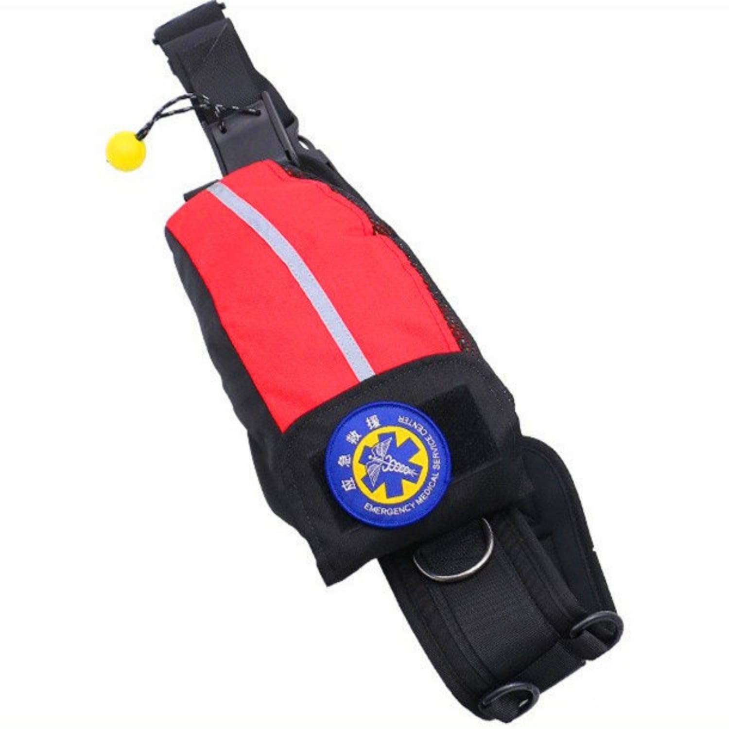 SNAPPSY Reflective Rescue Waist Bag Quick-Release Water Rescue Throw Bag Waterproof Floating Rope Hands-Unrestricted for Lifeguards, First Responders, Kayakers, Emergency Preparedness, Red, 20M-image-31