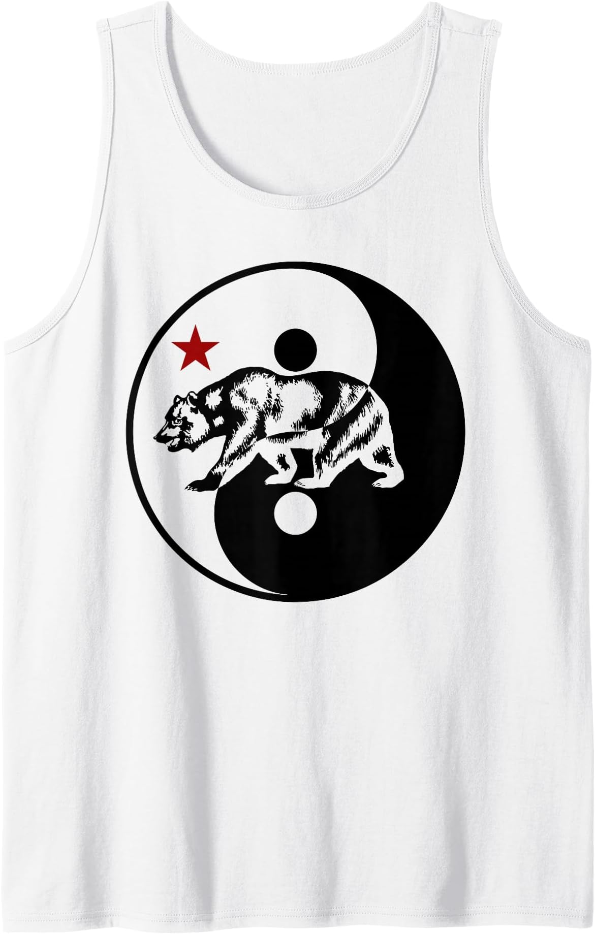 Yin Yang Cal Bear Tank Top