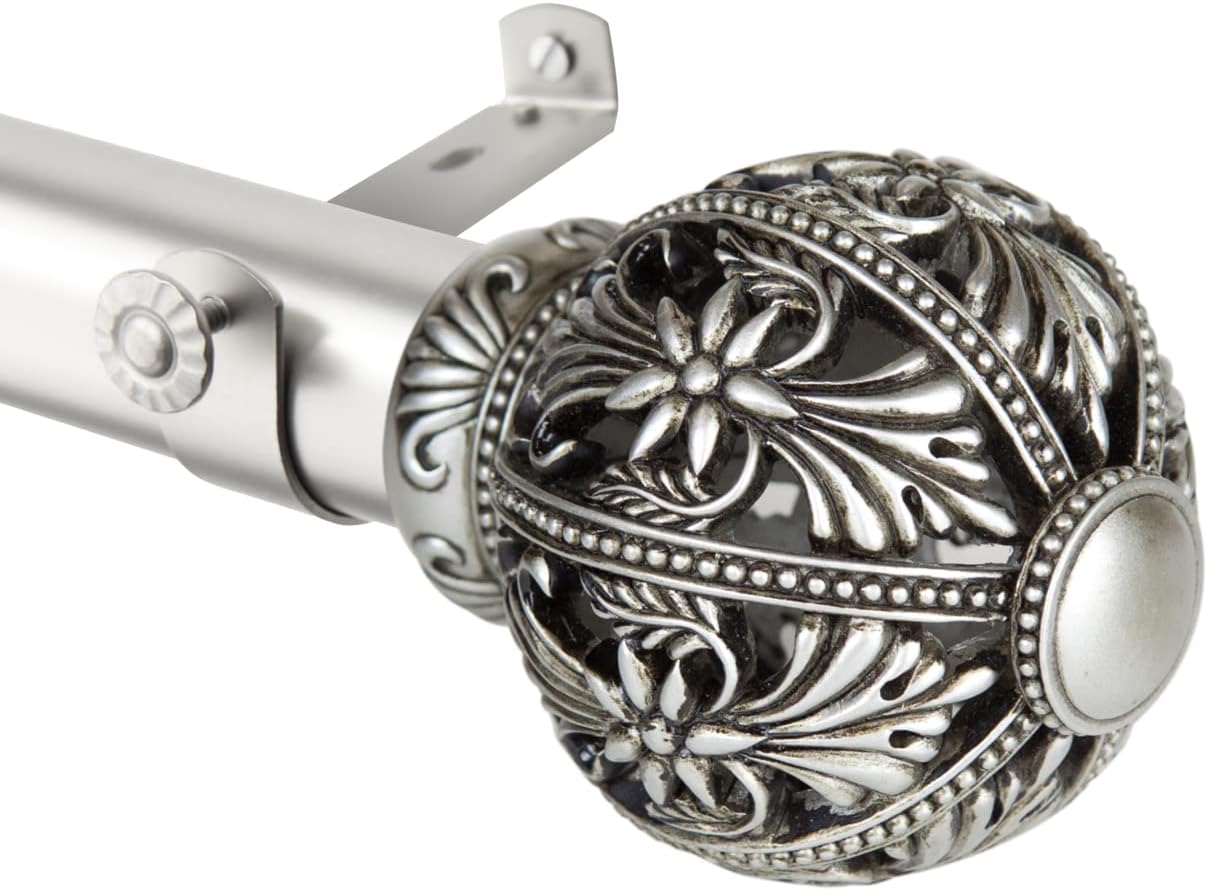 Rod Desyne Lacey 1.5" NonTelescoping Curtain Rod with