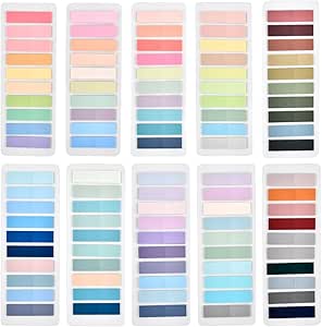 200 Stück Morandi Haftnotizen Transparent - Wiederverwendbare Klebezettel 95x70mm