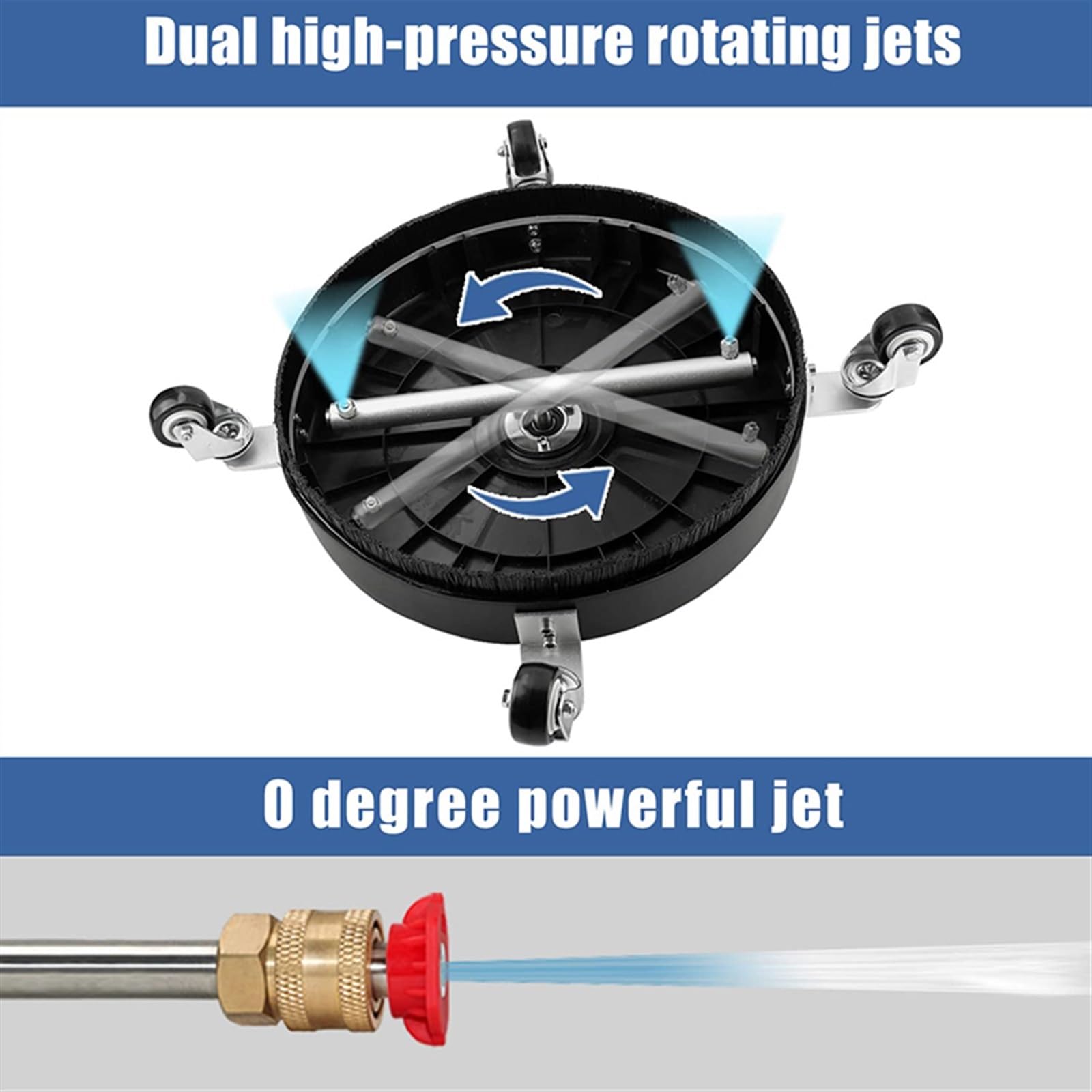 Amazon | 高圧洗浄機アクセサリ 16 インチ高圧洗浄機表面クリーナー 4
