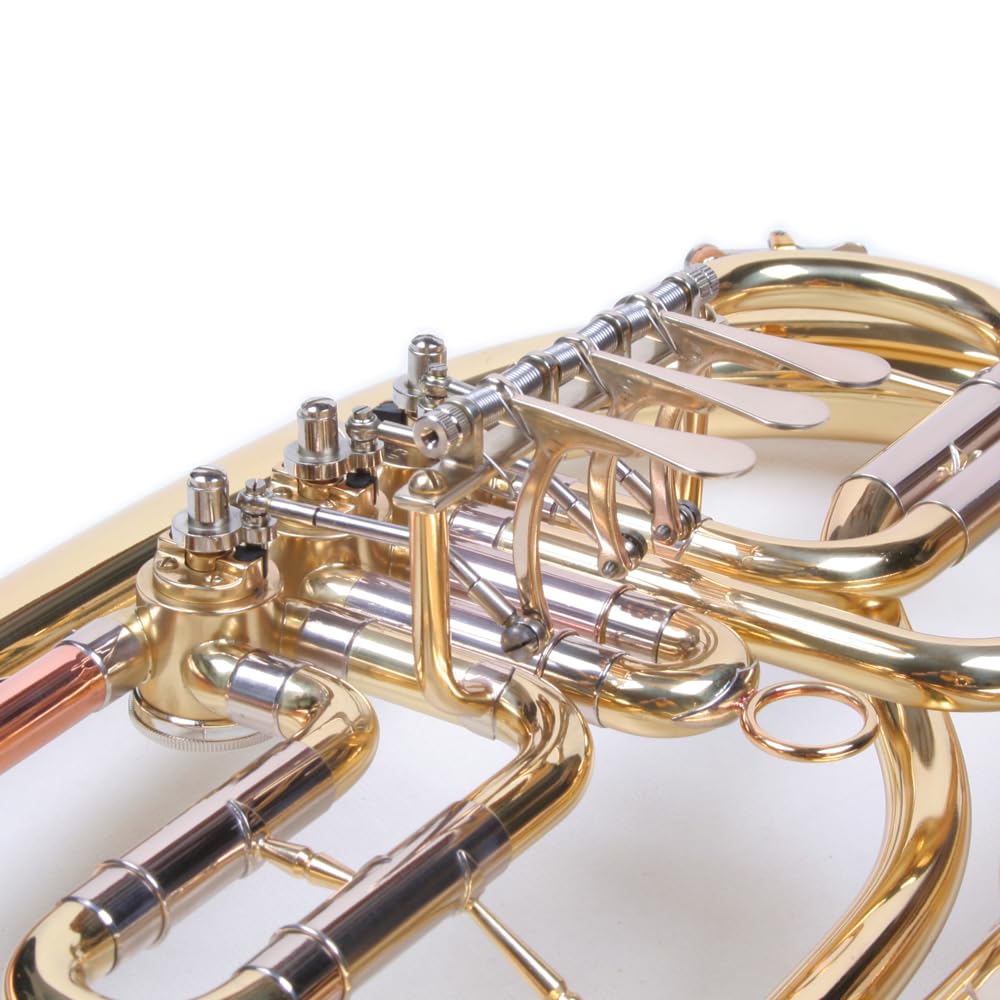 Bb Tenor Horn 3 Ventile, Goldmessing Mundrohr, Kugelgelenke, Koffer