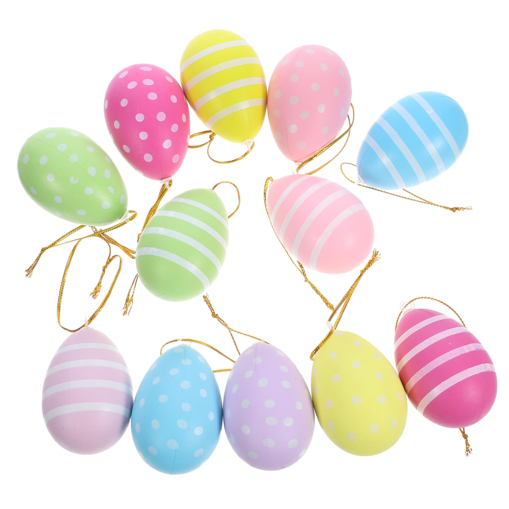 Alipis 96stücke Ostern Eier Dekorationen Hängende Kunststoff-Ostereier Im Gemischten Stil Für Ostern-feiern Baum-Dekoration Und Festlichkeiten Für Zuhause Und Veranstaltungen