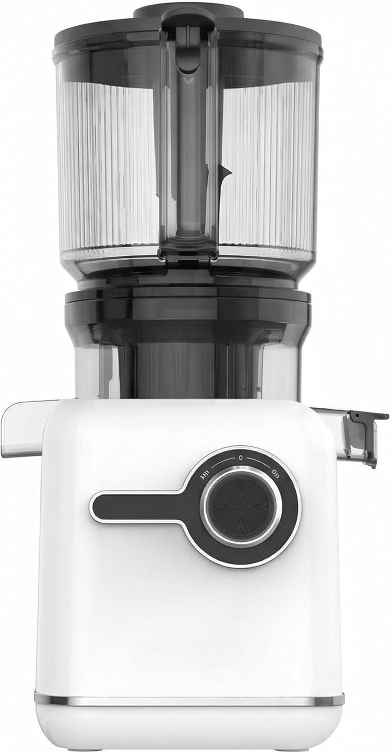 Cold Press Juicer, 3L Large Capacity Slow Masticating Juicer with Big See-Through Hopper, Easy Knob Control, Retain More Nutrients, Quiet Motor, Easy to Clean, for Fruits & Vegetables