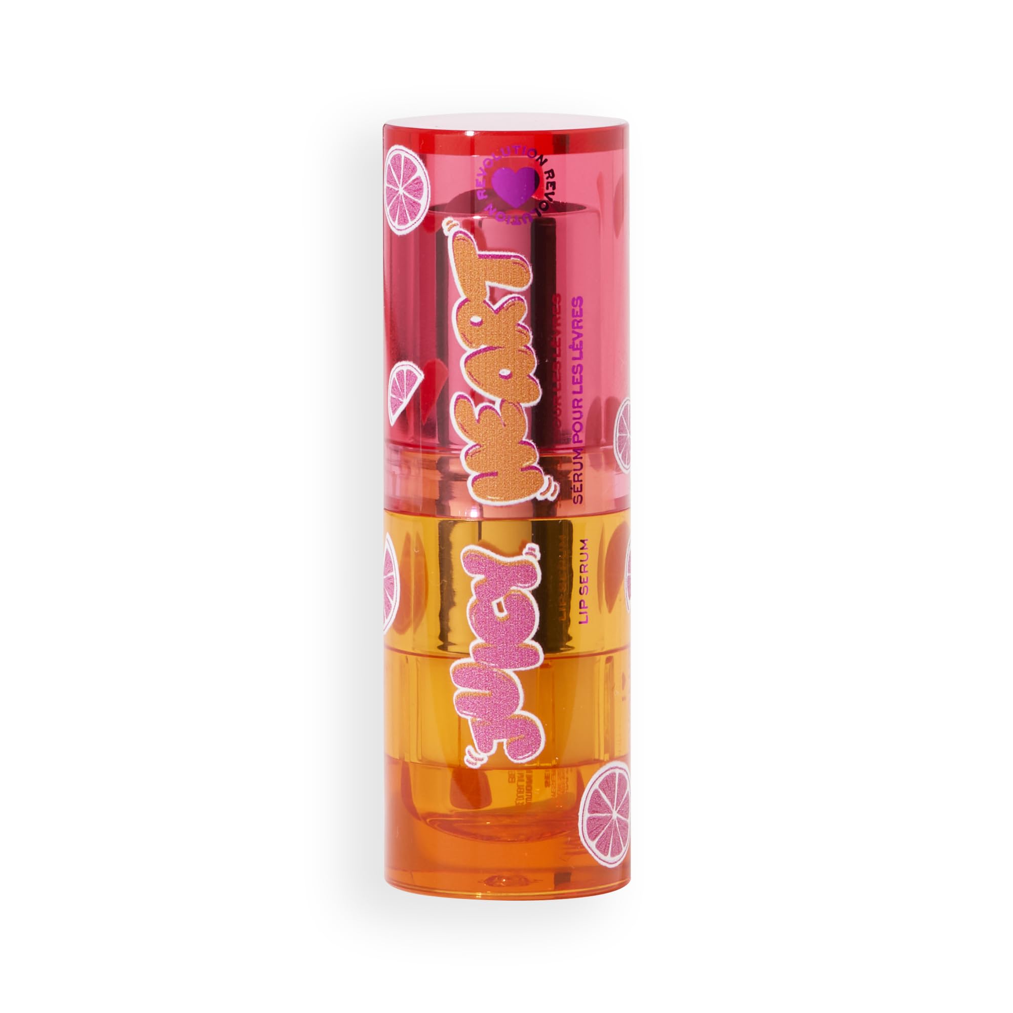 I Heart Revolution Juicy Heart Lip Serum, Siero Labbra Nutriente con Tocco di Colore, Grapefruit Pink, Vegano e Cruelty-Free, 2.5g