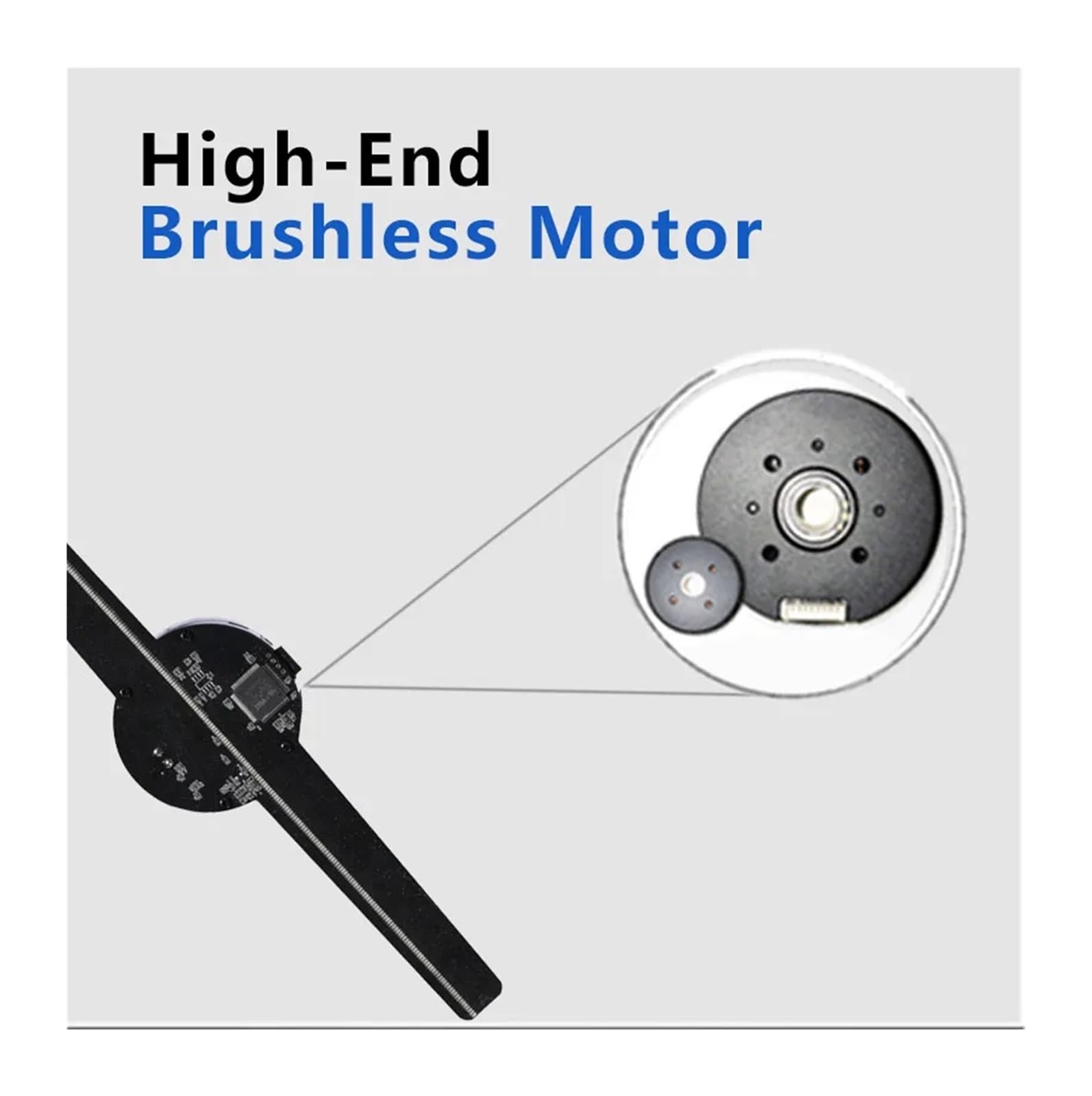 30CM WIFI 256Pcs Led 3D Hologram Logo Projector Advertising Holographic Fan For Event Rent And Shopping Mall Store