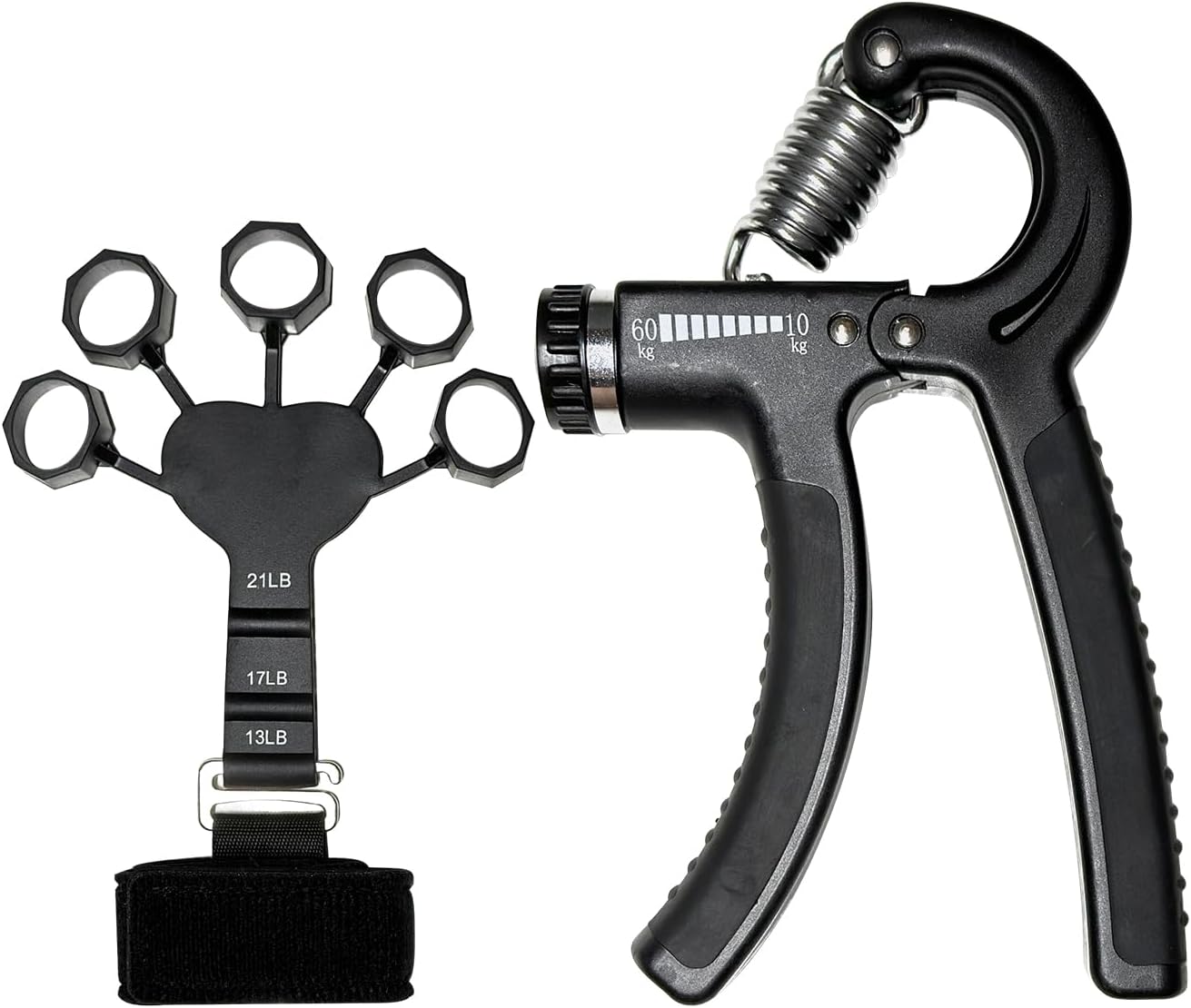 MXhme Hand Grip Strengthener Adjustable Hand Exerciser and Finger Stretcher