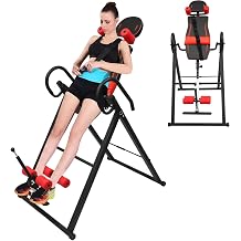 LYNICESHOP Inversion Table, Extended Ankle Lock Handle, Back Pain Relief Kit