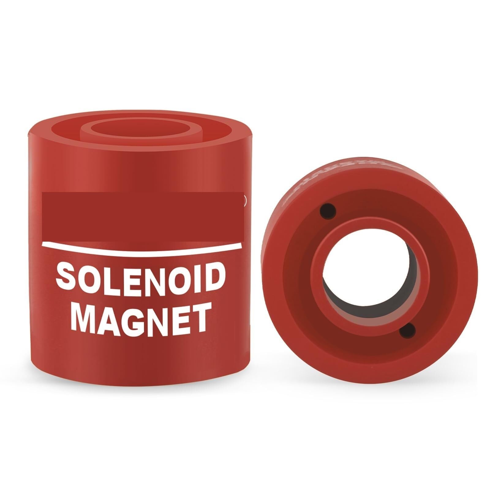 Herramienta de imán de válvula solenoide #TLMKC, imán solenoide, 18 mm, herramienta de solución de problemas de válvula solenoide compatible con la mayoría de válvulas industriales, 1 pieza (rojo)