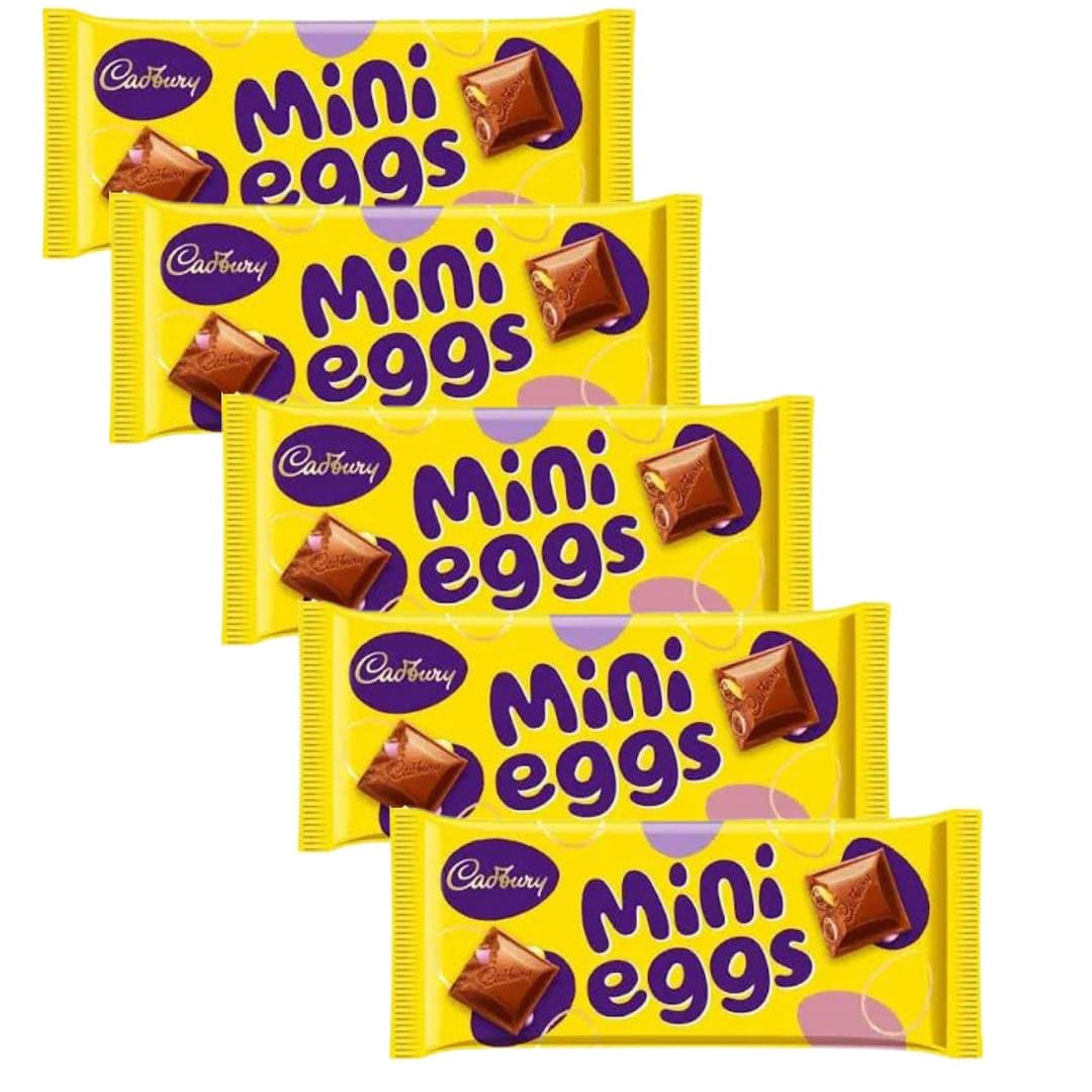 Cadburys Mini Eggs Chocolate 270g with a Thank You Sticker -Milk Chocolate Egg Hunt Bag - Mini Eggs Family Pack 270g- Bulk Sharing Easter Egg