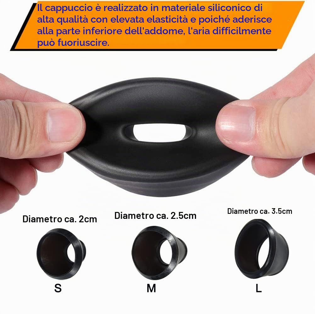 Solo per adulti, Pompa per pene, pompa per l'ingrandimento del pene, per l'erezione, super aspirazione, giocattolo sessuale per uomini con 3 cavità e 1 masturbatore a forma di vagina