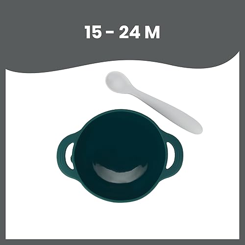 Miniatura 3 de Babymoov TAST'ISY - Juego de alimentación para bebés, cuenco de succión y cuchara de silicona no tóxica sin BPA (apto para microondas y lavavajillas)