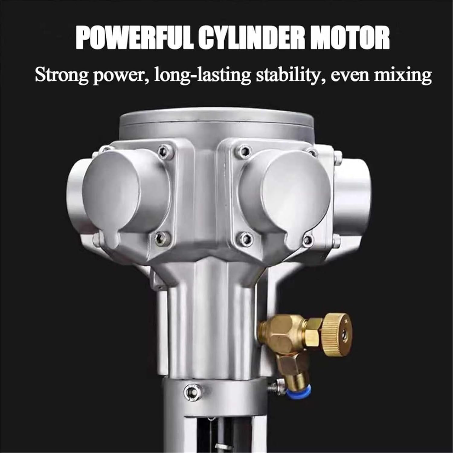 1 galon pneumatyczny mieszadło do lakieru, mały, zakres prędkości: 50-3200 RPM, wysokość mieszania do 70 cm, do żywności, farb, zastosowań chemicznych i kosmetyków