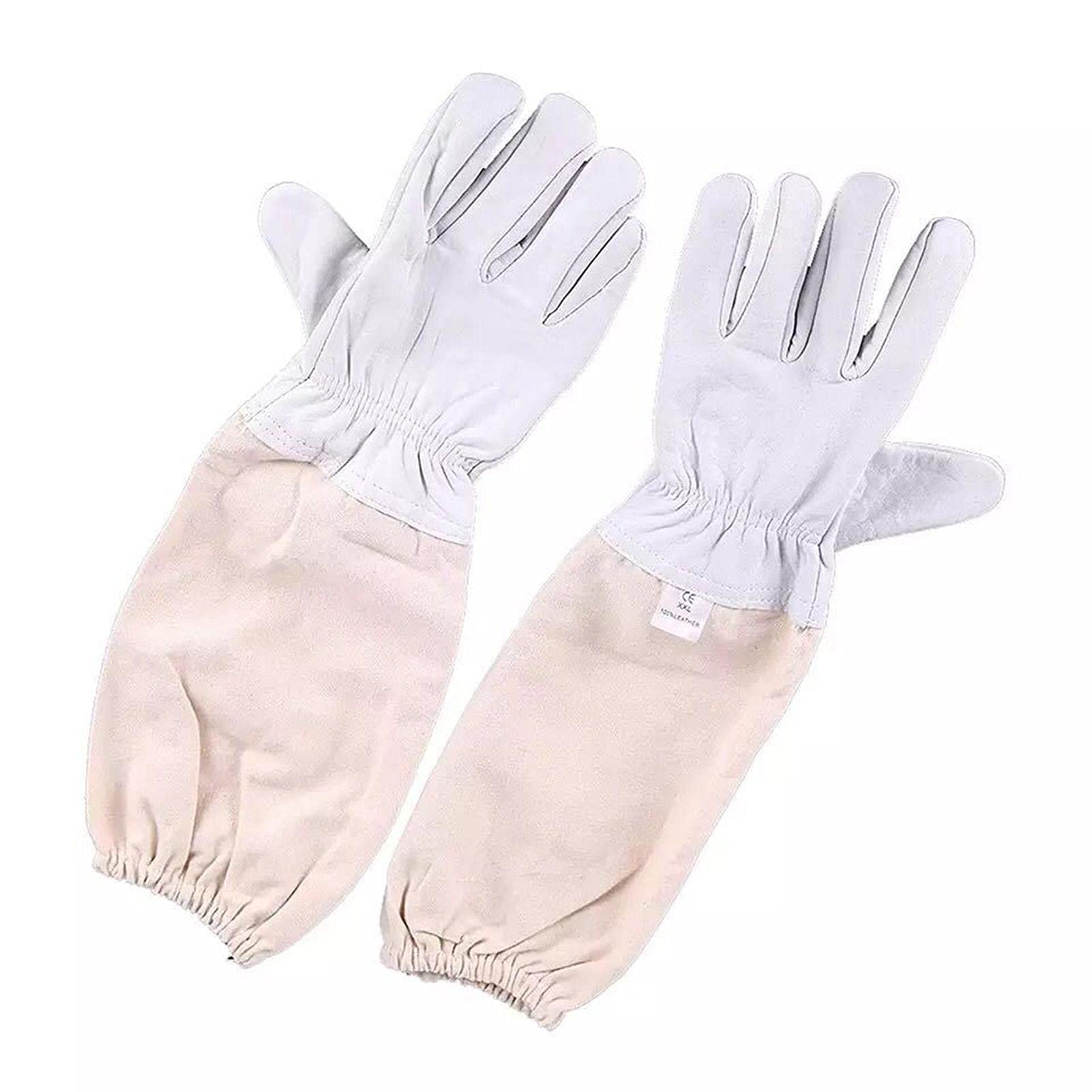 Traje de Apicultor Completo, Traje de Apicultura Profesional con Guantes, Gorro de Apicultor con Velo, Ropa Apicultura Transpirable Traje Abejas Chaqueta Pantalones Sombrero Apicultor Hombres Mujer
