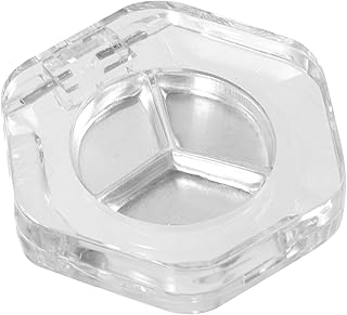 Hexágono forma vacía sombra de ojos sartenes ...