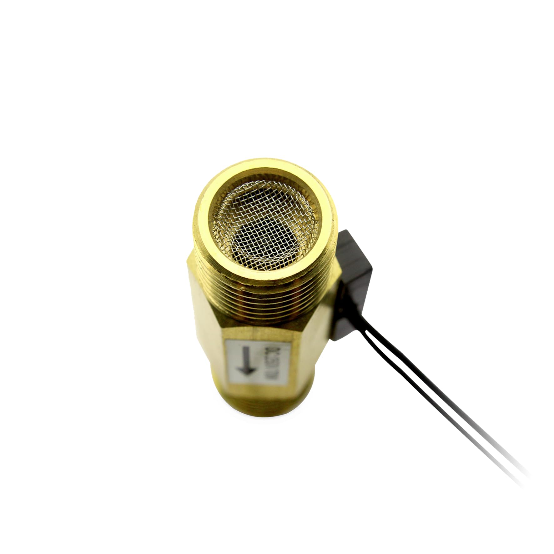 HJJSFS02 Adjustable Copper Brass Water Flow Switch Reed Switch Principle Liquid Flow Sensor Magnetic External Wire Hall Flow Meter Low Flow Start Turbine Flow Meter Water Heater Water Flow Sensor