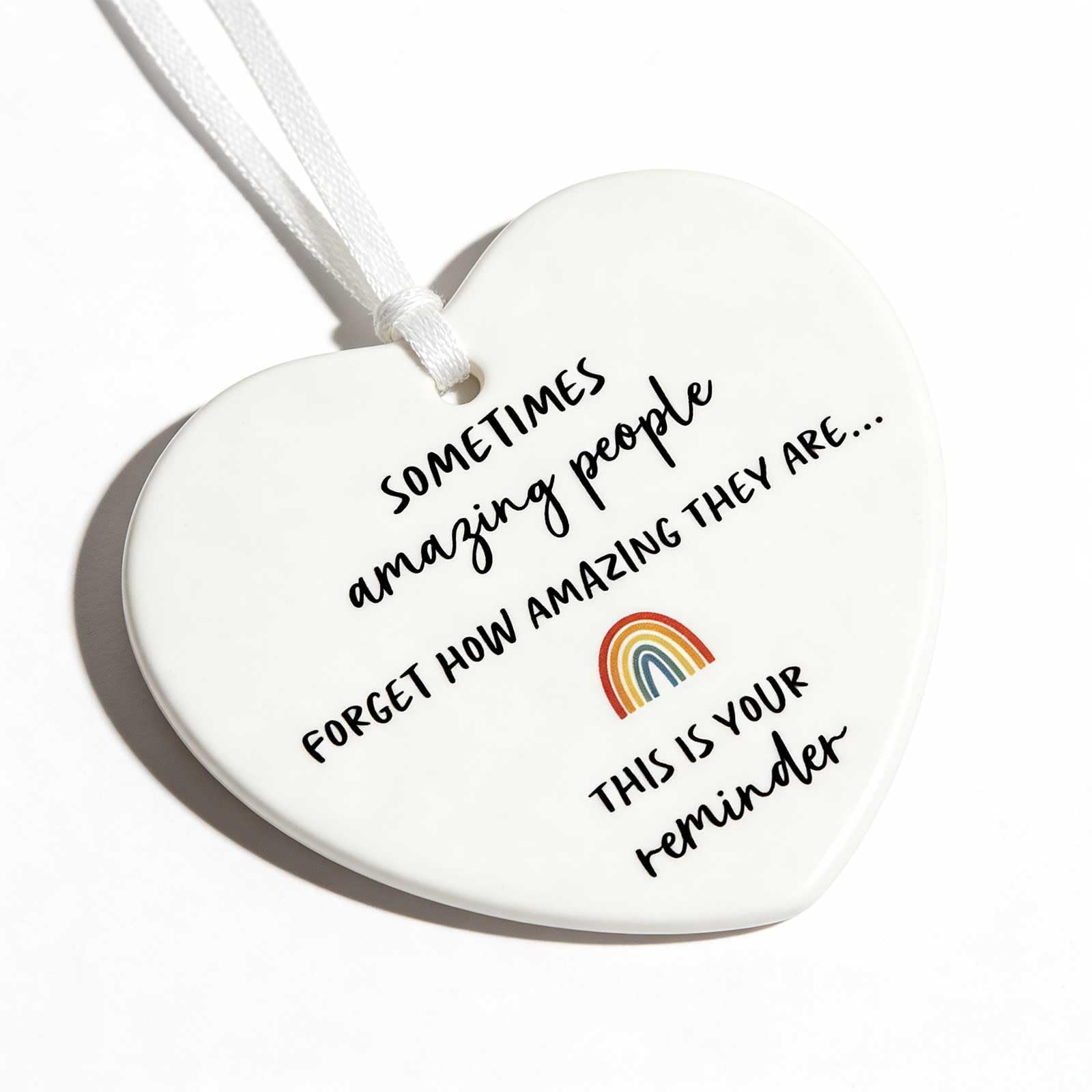 Hedayu Thank You Gift Ceramic Amazing Plaque Sentimental Heart, 1 Pcs