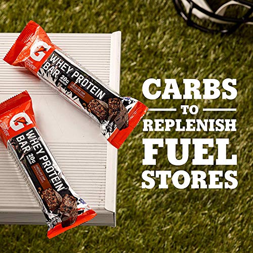 Gatorade Whey Protein Recover Bar, Chocolate Chip, 2.8 Ounce Bars (12 Count) #TOP3