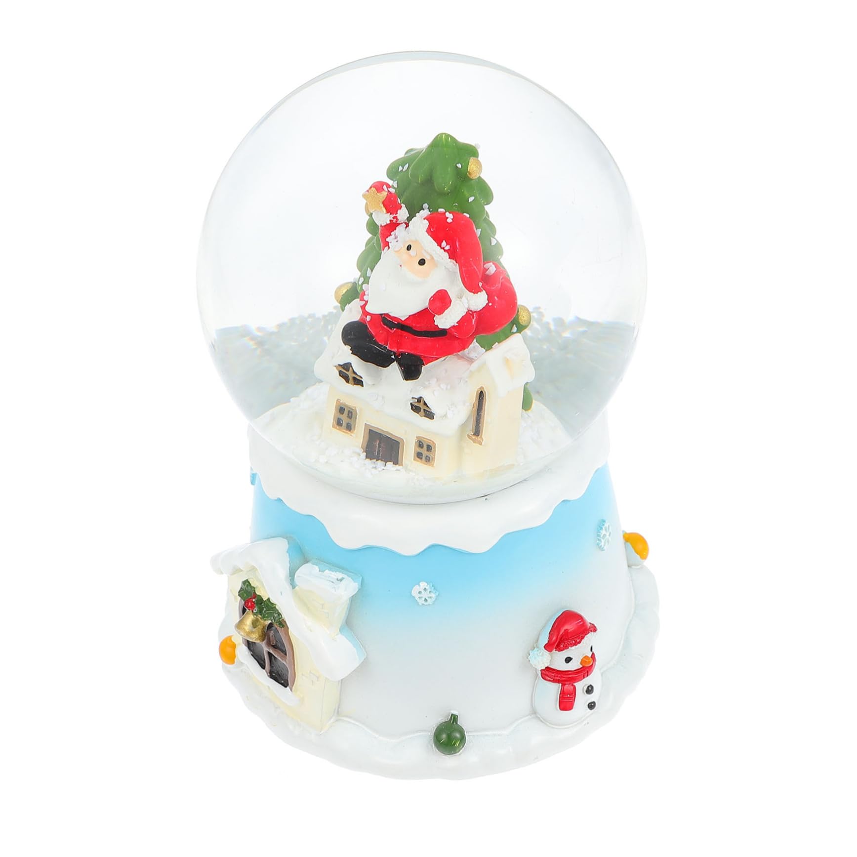 Bola de nieve luminosa con música CONGARTENO, cristal transparente y melodías infantiles