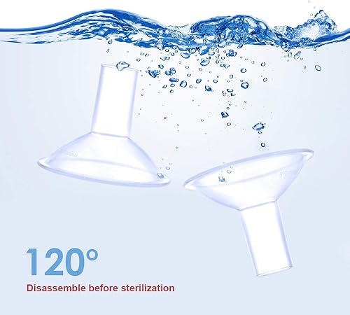Miniatura 8 de Maymom MyFit Crater Series - Protector de pecho pequeño de 0.551 in, diseño de dos piezas, compatible con extractores de leche Medela no piezas