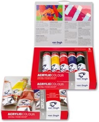 Miniatura 1 de Van Gogh Talens - Juego de iniciación de pintura acrílica con 5 tubos de 1.4 fl oz en caja