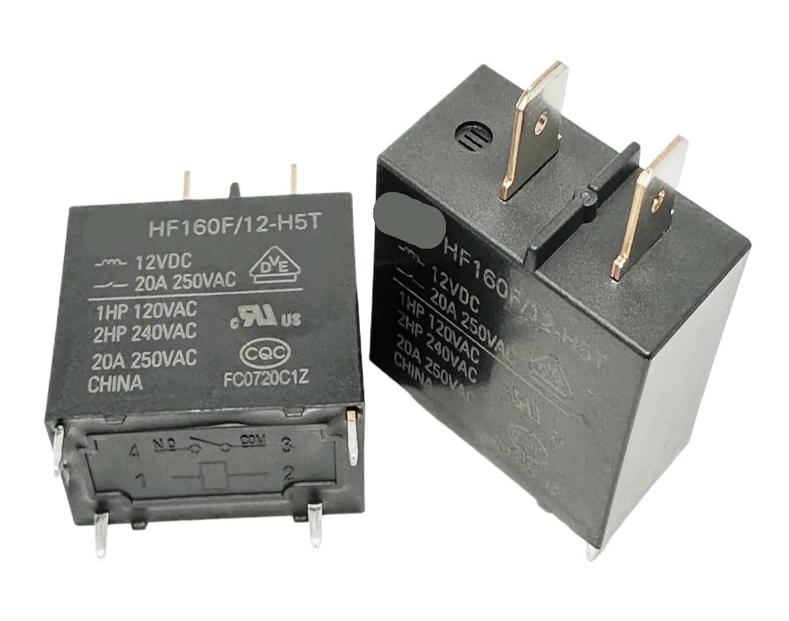 Relé electromecánico HF160F 12-HST para sustitución de componentes dañados 3
