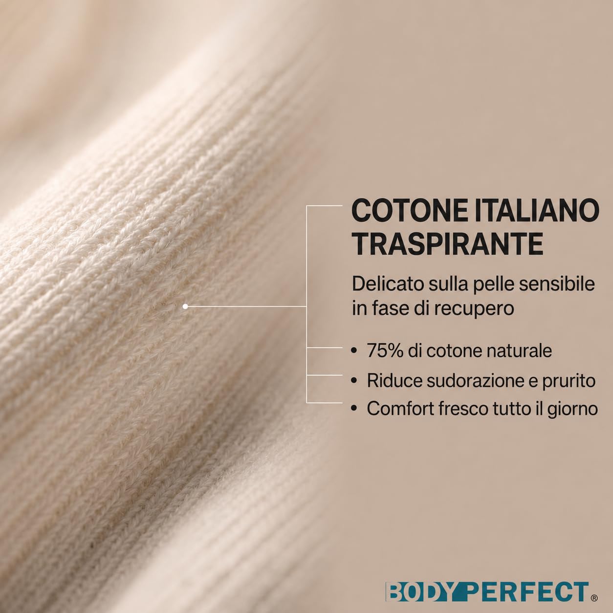 BODYPERFECT Fascia Post operatoria Unisex contenitiva Post Parto Operazione Allevia mal di schiena chiusura a strappo regolabile in Cotone (81/92 cm Girovita Addome)