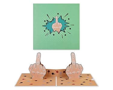 DS. DISTINCTIVE STYLE Middle Finger Birthday Card 