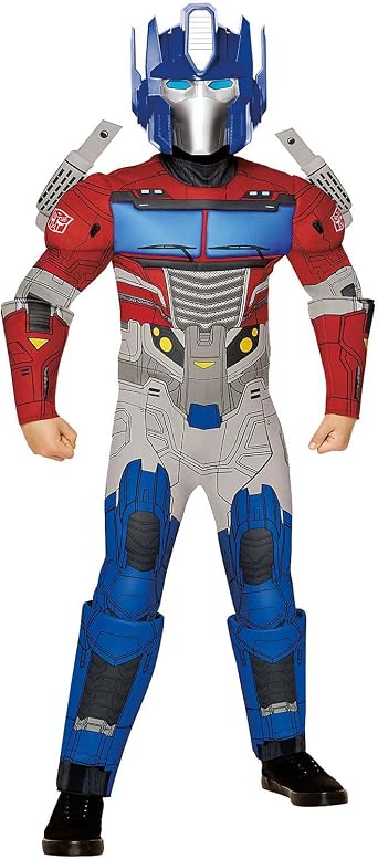 Spirit Halloween Transformers Kids Optimus Prime Muscle Suit Costume | Officially Licensed | Optimus Prime Cosplay