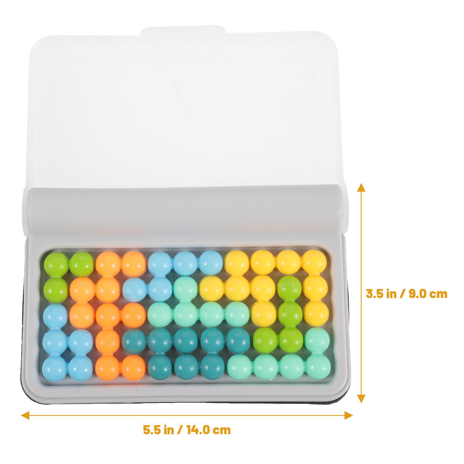BESTonZON 1 Set Portable Educational Beads for Outdoor Fun Pyramid Beads for Family Interaction and Teamwork Safe Materials for Learning and Play