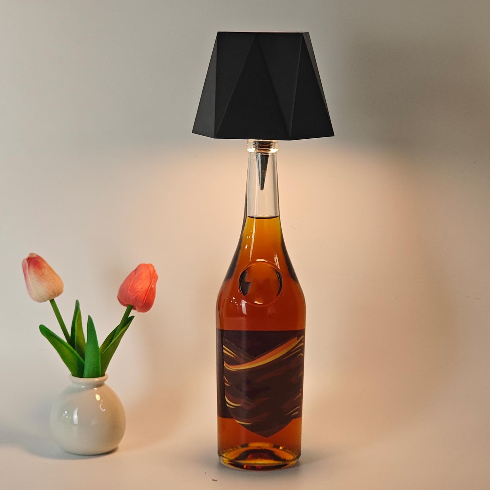 Lampe Bouteille Sans Fil – Lampe LED Portable à 3 Couleurs Avec Contrôle Tactile | Lampe De