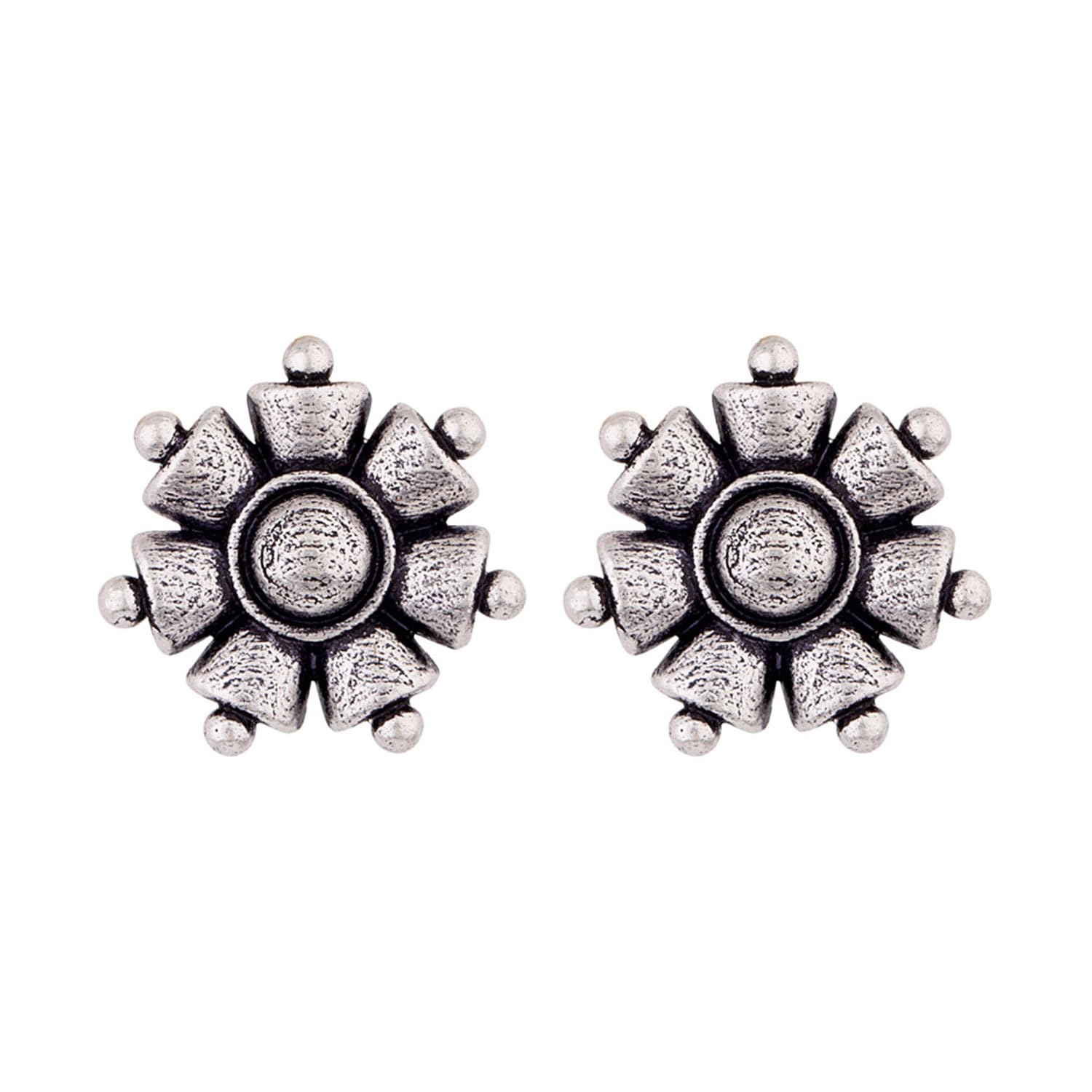 See full amazon price history chart for Voylla Silver Oxidised Brass Floral Motif Boho Style Stud Earrings Tops for Women and Girls Voylla Silver Oxidised Brass Floral Motif Boho Style Stud Earrings Tops for Women and Girls (B07W4VWTFV) Amazon Price History, Amazon Price Tracker