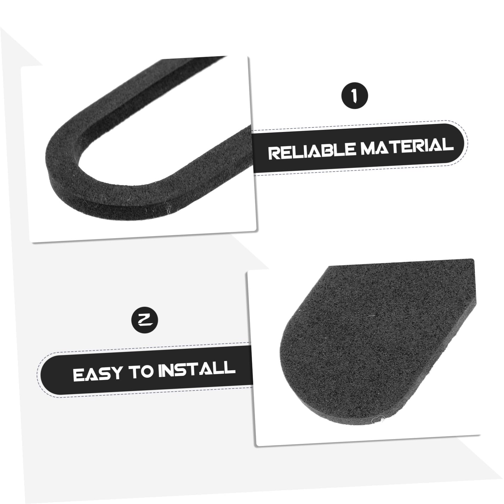 BESPORTBLE Kit Accessori Ricambio per Macchina Sottovuoto Strisce Silicone e Spugna Nero per Sigillatura Stabile e Funzionamento Manuale per Uso Negozio